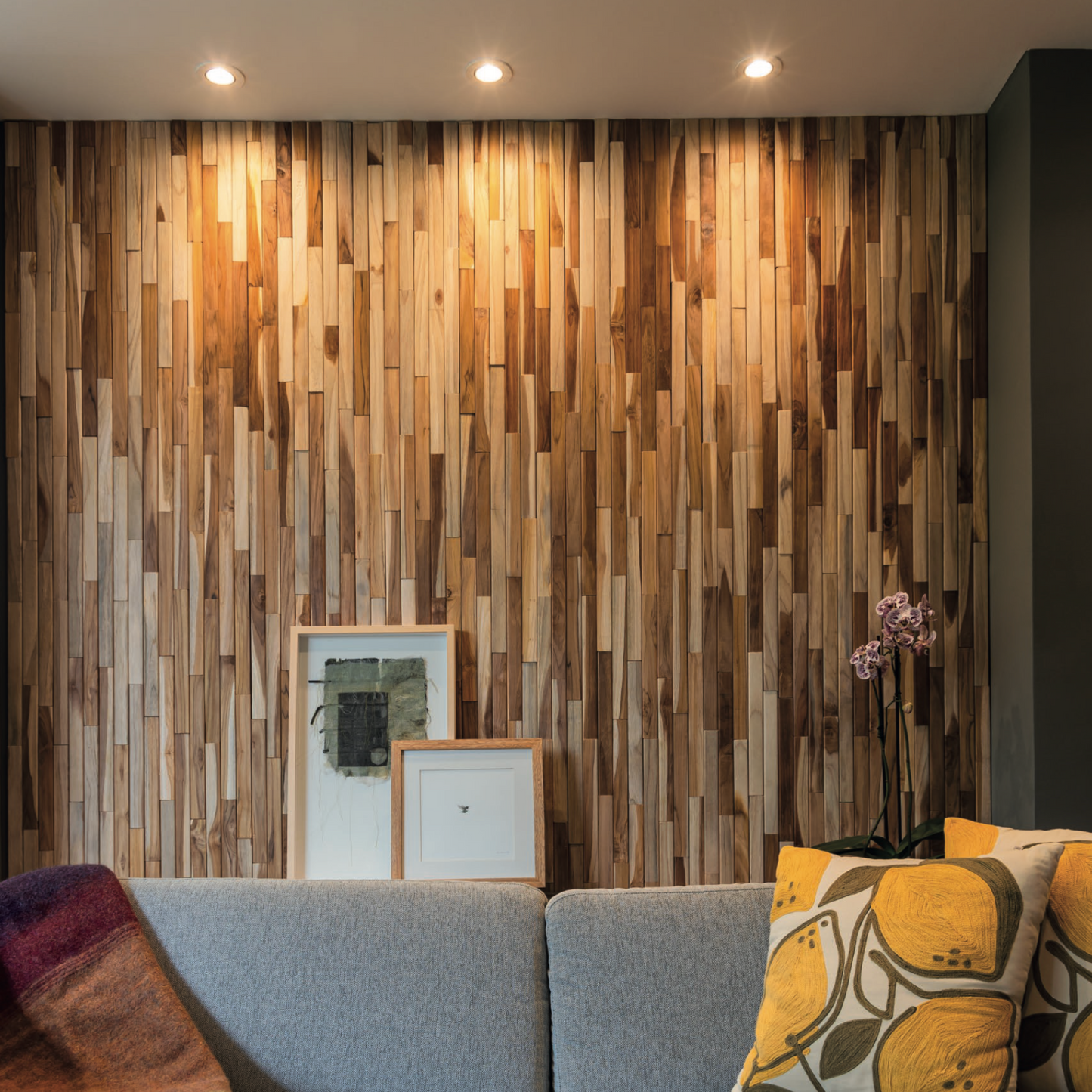 Terra Long Hardwood Teak Wall Panels